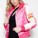 Womens Pink Racing Princess Bomber Jacket