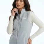 Womens Yumiori Gray Fleece Vest