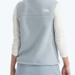 Womens Yumiori Grey Fleece Vest Back