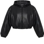 Young Mogul Faux Leather Jacket - Black