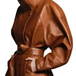 Zendaya Dune 3 Movie Premiere Brown Leather Jacket