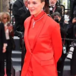 79th Annual Cannes Festival Monia Chokri Red Blazer