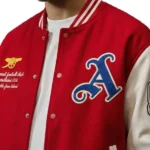 Arsenal Varsity Red & White Varsity Jacket