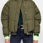 Battle on the Beach Angelinas Olive Puffer Jacket