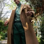 Bridgerton Simon Basset Beige Wool Coat