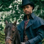Bridgerton Simon Basset Blue Cotton Coat