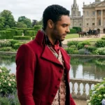 Bridgerton Simon Velvet Basset MaroonTailcoat