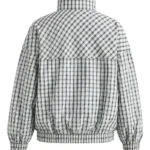 Caitlin Clark Checked Chambray Jacket Back