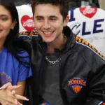 Date Night At Game Four Timothée Chalamet Black Jacket