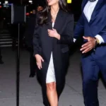 Dua Lipa NYC 2026 Black Trench Coat