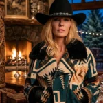 Dutton Ranch S01 Kelly Reilly Western Print Jacket