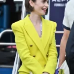 Emily In Paris S06 Lily Side Collins Yellow Blazer