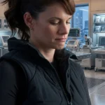 FBI Missy Peregrym Black Quilted Vest