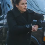 FBI S08 Missy Peregrym Black Wool Peacoat