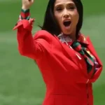 FIFA World Cup 2026 Salma Hayek Red Blazer
