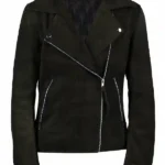 General Hospital Kristina Davis Suede Moto Jacket