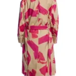 Hacks Deborah Vance Printed Trench Coat Back