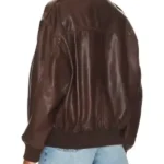 In the City Lindsay Hubbard Leather Jacket Back