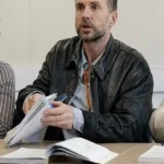 Jason Ross Trying Leather Jacket