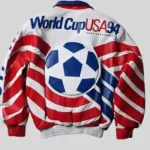 Jeff Hamilton USA World Cup Leather Jacket Back
