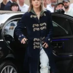 Jimin Ornate Embroidered Military Blue Coat