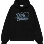Julia Sarah Stone Off Campus Black Printed Hoodie
