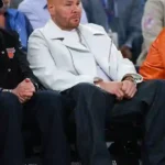 Knicks vs. Cavaliers Game 2 Fat Joe White Biker Jacket