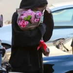 Kylie Jenner West Hollywood 2026 Black Hoodie