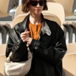 Lily Collins French Open Black Jacket