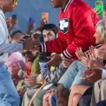 Louis Vuitton Show Future Satin Red Jacket