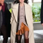 Mabel Mora Only Murders In The Building Beige Leather Coat