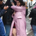 Mabel Mora Only Murders in the Building Pink Coat