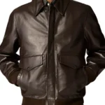 Men’s Aviator A2 Vintage Bomber Brown Leather Jacket