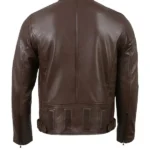 Men’s Cafe Racer Leather Brown Jacket