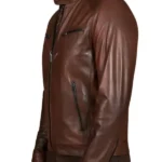 Men’s Chocolate Brown Biker Leather Jacket