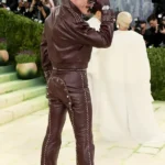 Met Gala Luke Evans Studded Leather Suit
