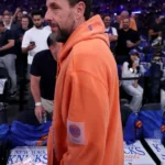 NY Knicks Game 4 Adam Sandler Orange Hoodie