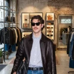 NYC 2026 Jake Innanen Brown Leather Jacket