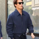New York City Nicholas Galitzine Blue Bomber Jacket