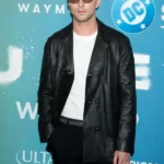 Nicholas Hoult Supergirl World Premiere Black Leather Jacket
