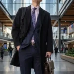 Not Suitable for Work Will Angus Black Wool Coat