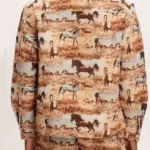 Off Campus Dexter Horse Print Jacket Back