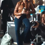 Off Campus Hannah Wells Brown Jacket