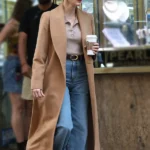 Off Weeks Jessica Chastain Stella West Beige Coat