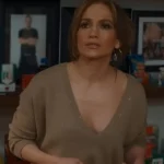 Office Romance 2026 Jennifer Lopez V Neck Sweater