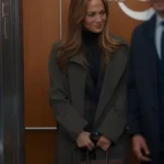 Office Romance Jennifer Lopez Black Coat