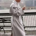 Office Romance Jennifer Lopez Grey Coat