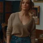 Office Romance Jennifer Lopez V Neck Sweater