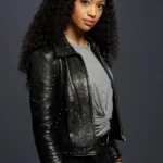 Olivia Baker All American Black Leather Jacket