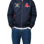 One Piece Boston Red Sox Blue Varsity Jacket